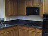 oceanside rental home, kitchen counter and cabinets